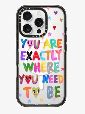 Casetify 'You Are Exactly Where You Need To Be' Clear iPhone 13 Pro Case